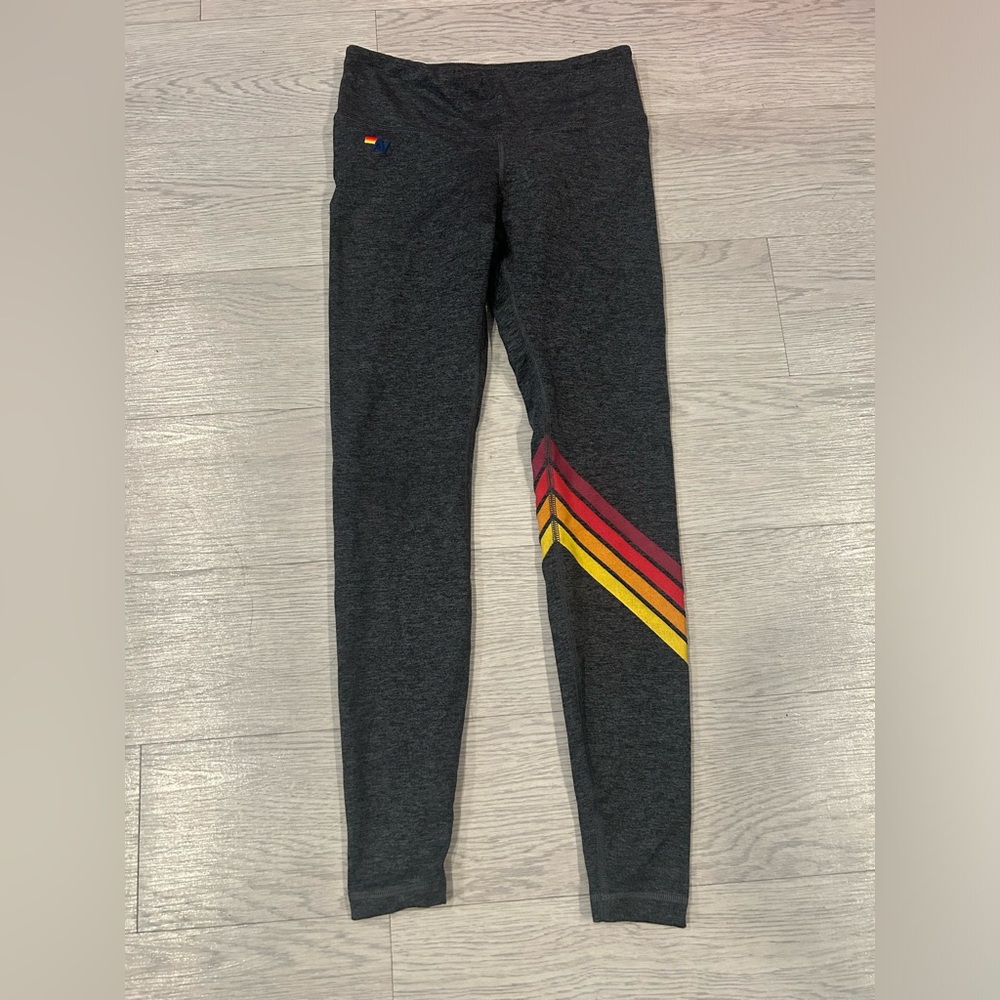 Aviator Nation Leggings Chevron Stripe Size S